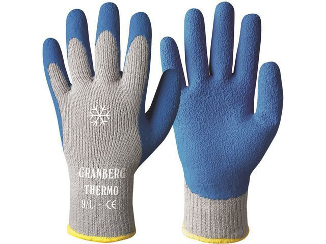 BildeHanske Granberg Strikket M/Latex 9 Blå
