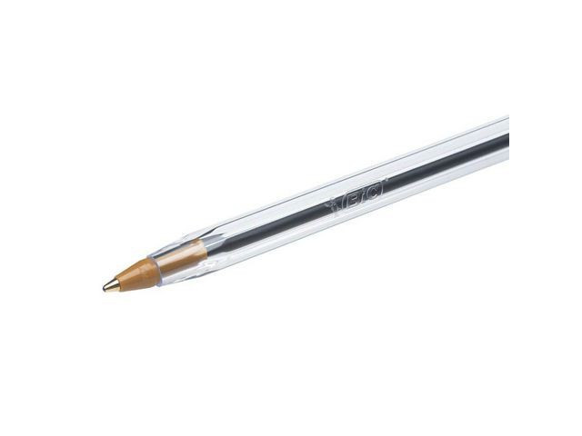 BildeKulepenn Bic Cristal M Sort (100 stk)