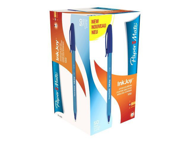 BildeKulepenn Papermate Inkjoy 100 Blå (50 stk)