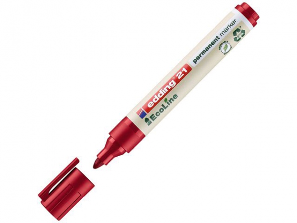 Merkepenn Edding 21 Ecoline Rød