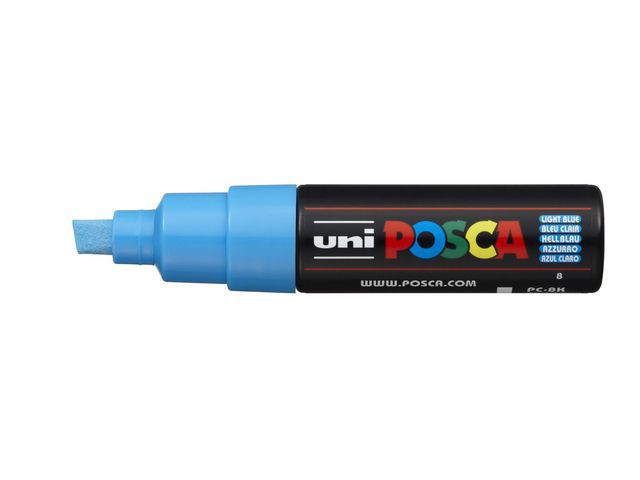 BildePaintmarker Uni Posca Pc-8K Lys Blå