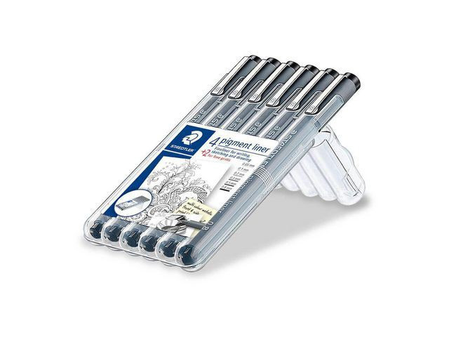 BildeFiberpenn Staedtler Pigmentliner 308 (6 stk)