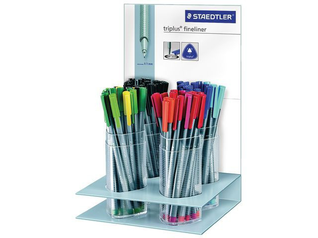 BildeFiberpenn Staedtler Triplus 0,3Mm Grønn (10 stk)