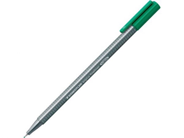 Fiberpenn Staedtler Triplus 0,3Mm Grønn (10 stk)