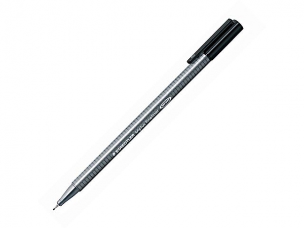 Fiberpenn Staedtler Triplus 0,3Mm Sort (10 stk)