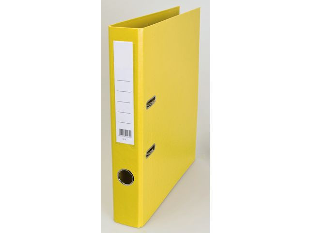 BildeSmalordner A4 50Mm M/Skinne Gul (10 stk)