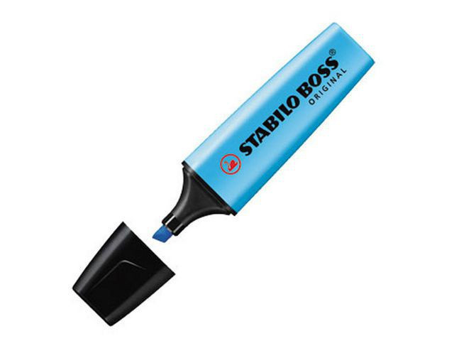 BildeTekstmarker Stabilo Boss Blå (10 stk)