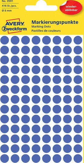 BildeAVERY Etiketter for hndskrift ~8 Avtagbare bl (416)
