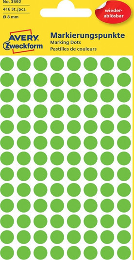 BildeAVERY Etiketter for hndskrift ~8 Avtagbare grnn (416)