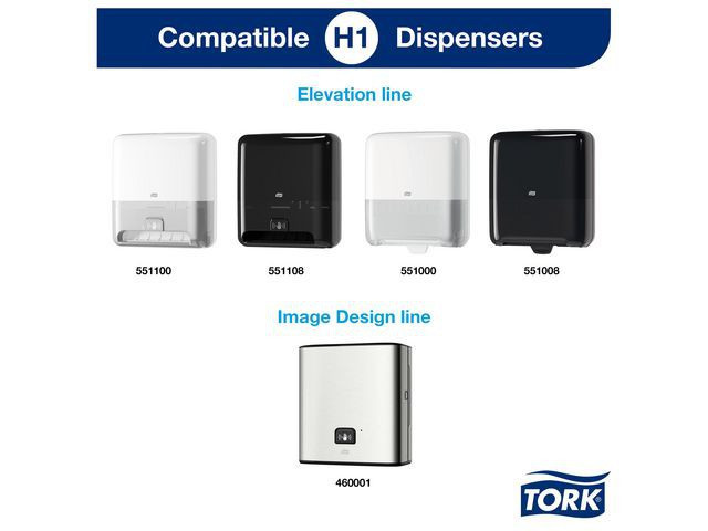 BildeTørkerull Tork For El. Disp. H12 (6 ruller)