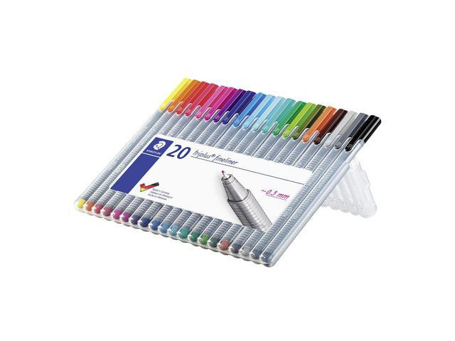 BildeFineliner Staedtler Triplus Ass (20 stk)