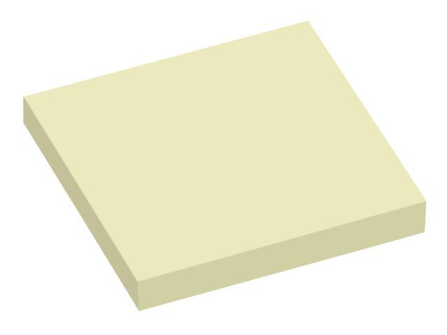 BildeNotatblokk Info 75X75Mm Gul (12 stk)