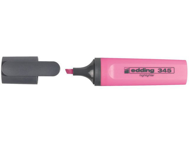 BildeTekstmarker Edding 345 Rosa (10 stk)