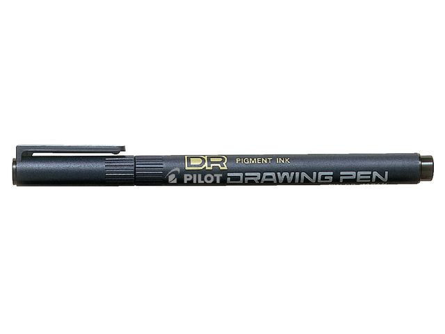 BildeFiberpenn Pilot Draw Pen 05 0,5Mm Sort (12 stk)