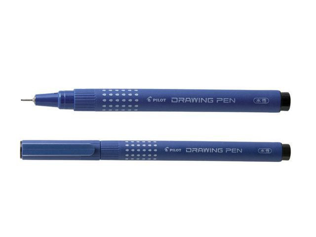BildeFiberpenn Pilot Draw Pen 01 0,28Mm Sort (12 stk)