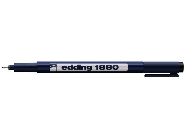 BildeFiberpenn Edding 1880 0,1Mm Sort (10 stk)