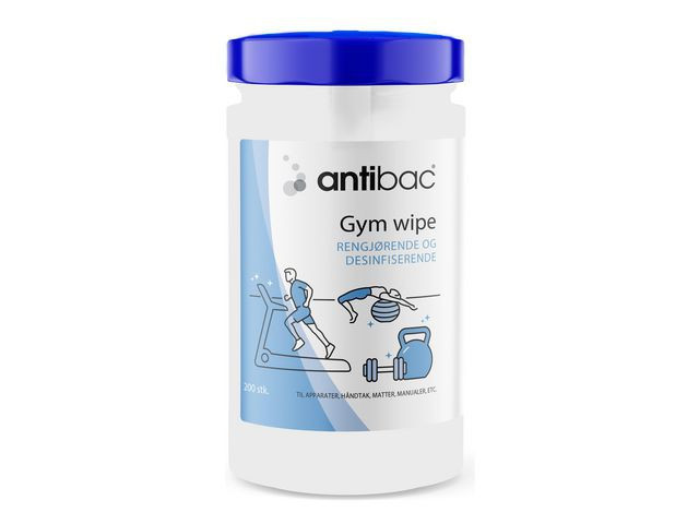 BildeOverflatedesinfeksjon Antibac Gym (200 stk/pk, 10 pakker)