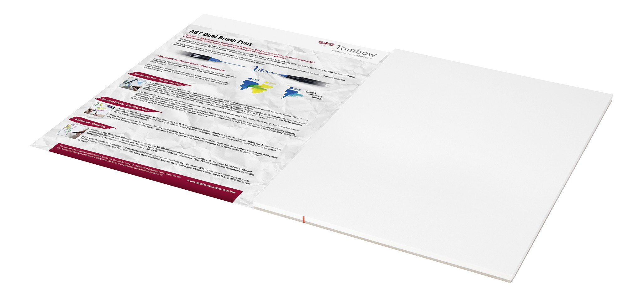 TOMBOW Akvarell tegneblokk 300 g/m²  kremhvit
