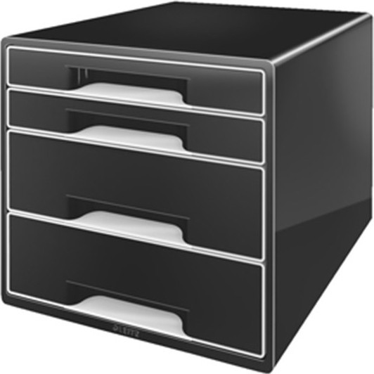 BildeLEITZ Desk Cube Dual 4-skuffer sort