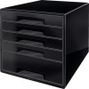 LEITZ Desk Cube Dual 5-skuffer sort
