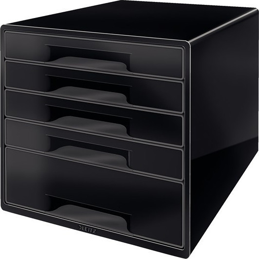 BildeLEITZ Desk Cube Dual 5-skuffer sort