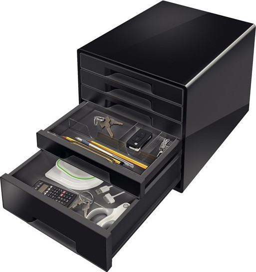 LEITZ Desk Cube Dual 5-skuffer sort