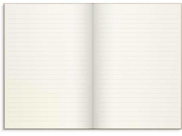 BildeSkrivebok Burde A5 Linjer Beige