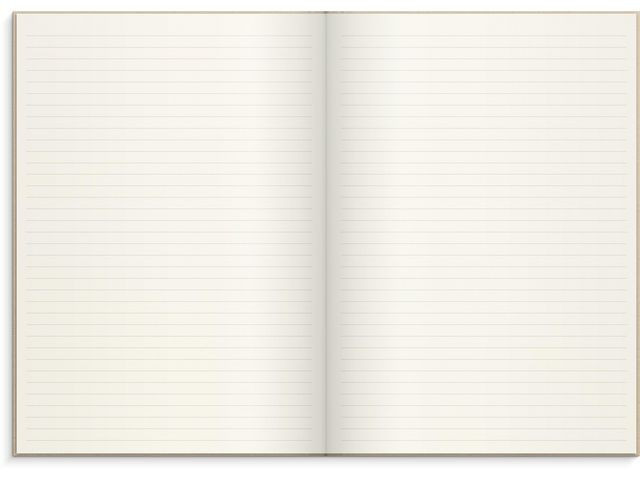 BildeSkrivebok Burde A4 Linjer Beige