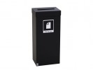 Avfallsbeholder Femunden 65L Papir Sort
