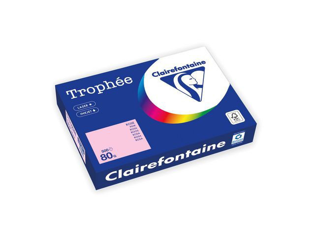 BildeKopipapir Trophee A4 80G Lysrosa (500 ark)