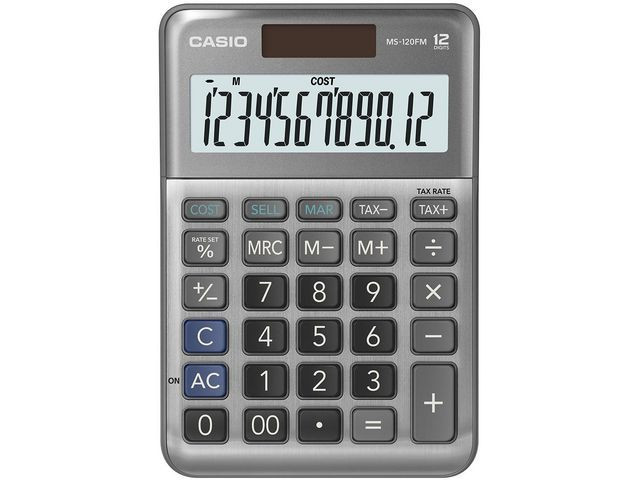 BildeBordregner Casio Ms-120Fm Mini Sølv