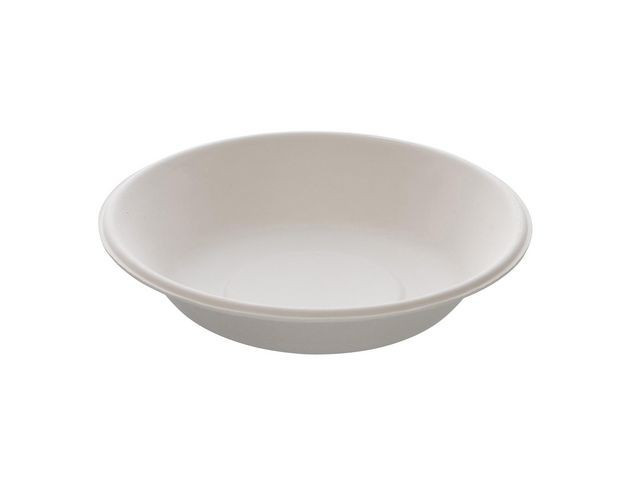 BildeTallerken Bagasse Dyp 18Cm Hvit (50 stk)