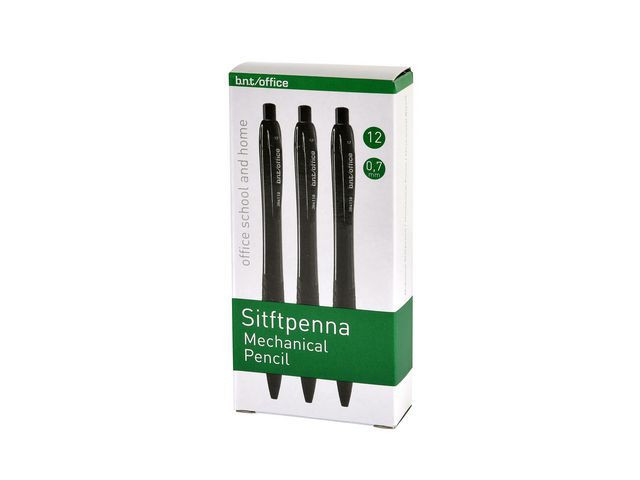 BildeTrykkblyant B.n.t 07Mm Sort (12 stk)