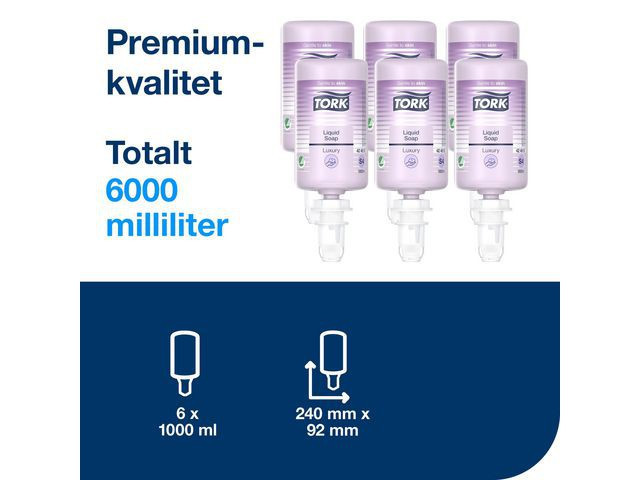BildeHåndsåpe Tork Mild Luksus S4 1L (6 stk)