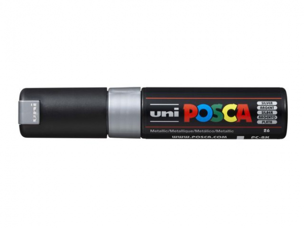 Paintmarker Uni Posca Pc-8K Sølv