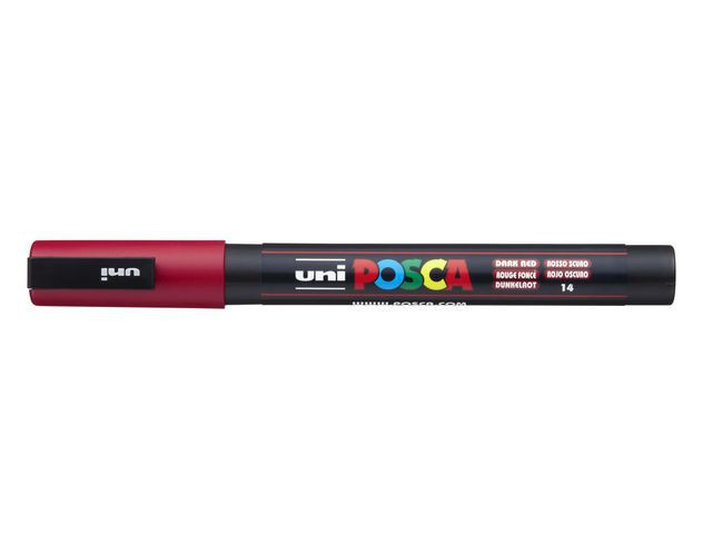 BildePaintmarker Uni Posca Pc-3M Mørk Rød