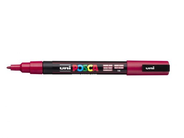 Paintmarker Uni Posca Pc-3M Mørk Rød