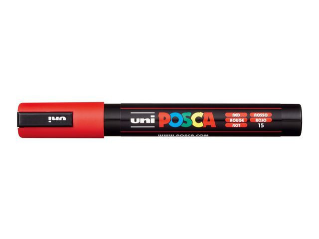 BildePaintmarker Uni Posca Pc-5M Flour Rød