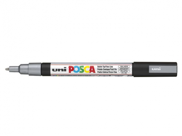 Paintmarker Uni Posca Pc-3M Sølv