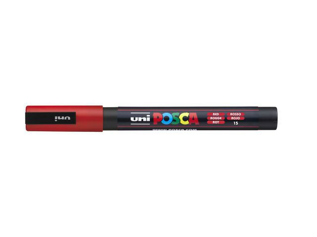 BildePaintmarker Uni Posca Pc-3M Rød