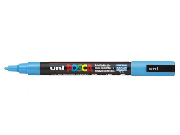 Paintmarker Uni Posca Pc-3M Lys Blå