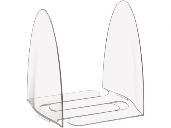 Bokstøtte Cep Ice Black Transparent (2 stk)