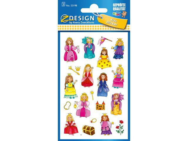 BildeEtikett Avery Dekor Prinsesser (3 stk/pose, 10 poser)