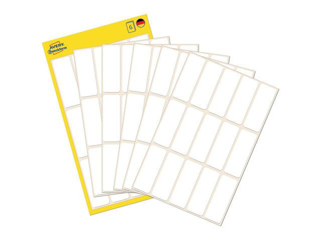 BildeEtikett Avery Manuell 18X22Mm Hvit (120 stk)