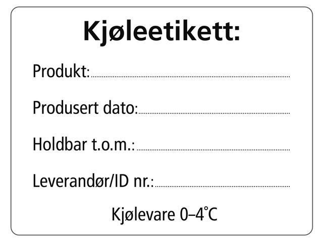 BildeEtikett Kjølevare 53X70Mm 500Stk (8 ruller)