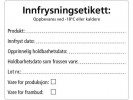 Etikett Innfrysing 102X128Mm 500Stk (8 r...