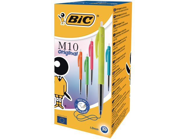 BildeKulepenn Bic M10 Clic Fun Blå (50 stk)