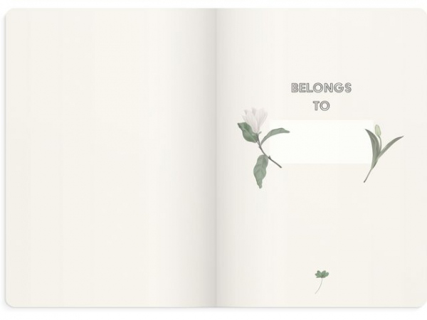 Notatbok Burde Deluxe A5 Floral