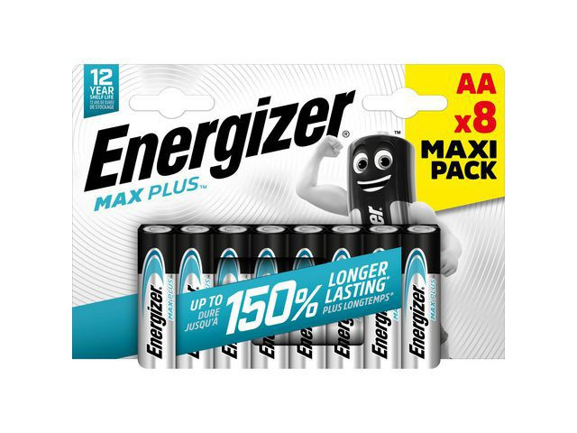 BildeBatteri Energizer Max Plus Aa (8 stk)