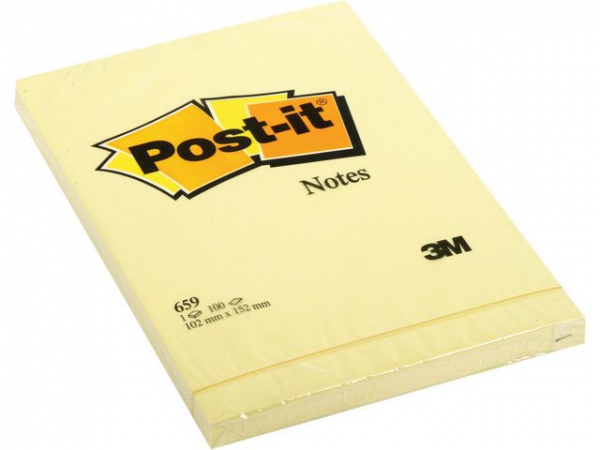 Notatblokk Post-It 102X152 Cy (6 stk)